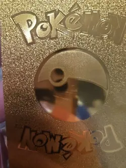 Pikachu Mega Rayquaza Gold Foil Fan Art Textured Collector Pokemon Tag Cos Play - Image 3