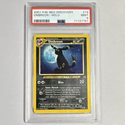 Umbreon Pokemon TCG Neo Discovery 2001 13/75 Holo Rare Unlimited PSA 9 - Image 1