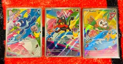 Pokemon TCG First Partner Illustration Collection - Rowlet, Popplio and Litten - Image 1