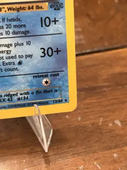 Pokemon TCG Vaporeon Holo Jungle Set 12/64 - Image 4