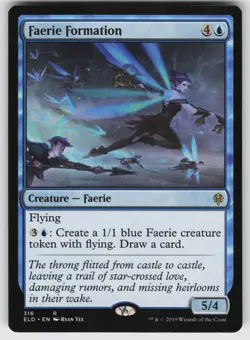 Faerie Formation R Throne of Eldraine 316 MTG - Image 1