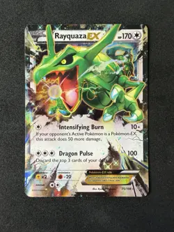 Pokemon Rayquaza EX Ultra Rare 75/108 Roaring Skies - Image 1