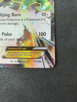 Pokemon Rayquaza EX Ultra Rare 75/108 Roaring Skies - Image 3
