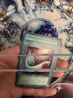 Yu-Gi-Oh Harpies Feather Duster SDD-003 Prismatic Secret Rare LP (WNU) - Image 5