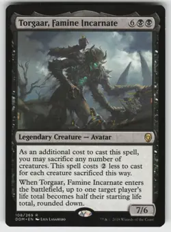Torgaar, Famine Incarnate R Dominaria 108 MTG - Image 1