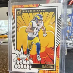 Panini Donruss Absolute Puka Nacua Los Angeles Rams Rookie 2023 NFL Card Lot 3 - Image 2