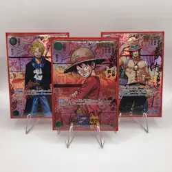 Monkey.D.Luffy / Ace / Sabo One Piece OP13 NM Red Manga Complete Set Japanese - Image 1