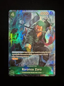 Roronoa Zoro PRB02-006R Alt Art Holo - One Piece PRB-02 The Best Vol. 2 -English - Image 1