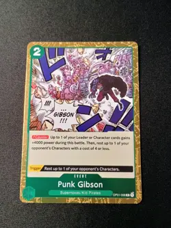 Punk Gibson OP01-058 Rare (Foil) - Romance Dawn - Image 1