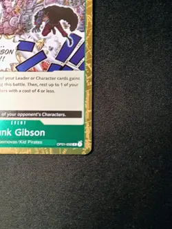 Punk Gibson OP01-058 Rare (Foil) - Romance Dawn - Image 3
