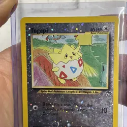 Pokemon TCG Togepi 4/18 Southern Islands Reverse Holo LP/NM Pokemon SWIRL Promo - Image 3