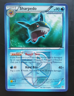 Sharpedo - 33/135 - Plasma Storm Rare Non Holo Pokemon TCG 2012 - EXC/NM - Image 1