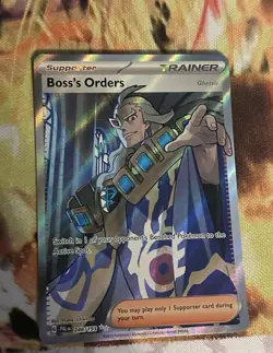 Paldea Evolved Ultra Rare Trainer Boss's Orders 248/193 Pokemon Card Full Art - Image 1