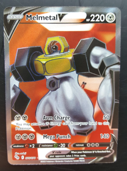 Melmetal V - 075/078 - Pokemon GO Full Art Ultra Rare Holo - NEAR MINT - Image 1