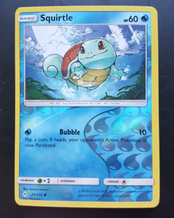 Squirtle - 33/214 - Unbroken Bonds Reverse Holo Common Pokemon TCG - EXC/LP - Image 1