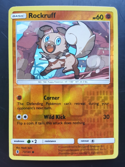 Rockruff - 73/145 - Guardians Rising Reverse Holo Common Pokemon TCG - EXC/NM - Image 1