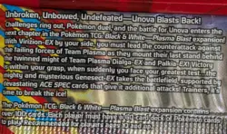 Pokemon Black & White Plasma Blast 2013 Foil Booster Pack Dialga Art 1 - Image 3