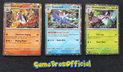 Pokemon Meowscarada Skeledirge Quaquaval Sparkle [Set of 3] Exclusive Holo Promo - Image 1