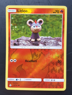 Litleo - 18/131 - Forbidden Light Reverse Holo Common Yuka Morii Pokemon - EXC - Image 1