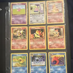 Pokemon TCG Base Set Four Pages of First Edition Pokemon Cards NM Condition - Image 3