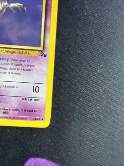 Pokemon Card Haunter 21/62 Fossil Set Non Holo Rare 1st Edition - Image 4