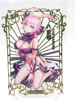 Goddess Story - Gold Metal Waifu Card - Yae Sakura - NUMBERED 091/100 - Image 1