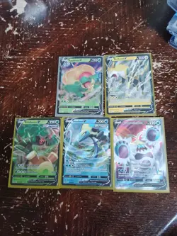 5 Card Rare Holo V Pokemon Lot - Image 1