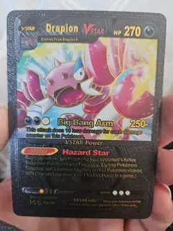 Drapion Vstar Black Foil Fan Art Viny Textured Collector Pokemon Card HP270 - Image 1