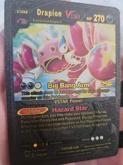 Drapion Vstar Black Foil Fan Art Viny Textured Collector Pokemon Card HP270 - Image 4