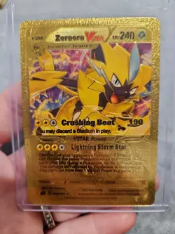 Zeraora VStar Gold Foil Fan Art Vinyl Textured Collector Pokemon Card - Image 1