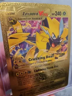 Zeraora VStar Gold Foil Fan Art Vinyl Textured Collector Pokemon Card - Image 3