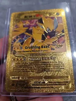 Zeraora VStar Gold Foil Fan Art Vinyl Textured Collector Pokemon Card - Image 5
