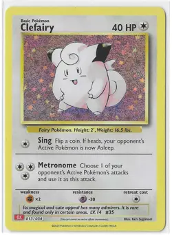 Clefairy 013/034 Trading Card Game Classic Holo - NM - Image 1