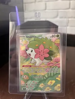 Pokemon TCG Shaymin Illustration Rare Card 185/182 Sv10: Destined Rivals - Image 1