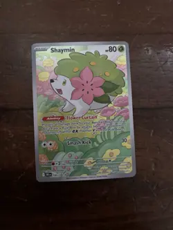 Pokemon TCG Shaymin Illustration Rare Card 185/182 Sv10: Destined Rivals - Image 2