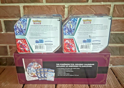 NEW-Pokemon TCG Holiday Calendar 2025/Miraidon & Koraidon ex Tins-FACTORY SEALED - Image 2
