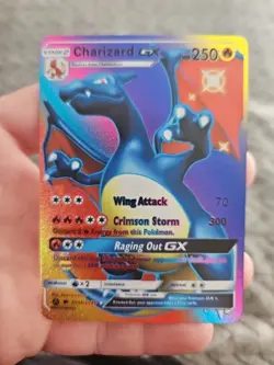 X2 Charizard GX Gold Foil Fan Art Vinyl Textured Collector Cards X2 Wing Attack - Image 2