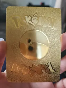 Pokemon Orbeetle VMAX Gold Foil Fan Art Vinyl Textured Collector Card Full Art - Image 3