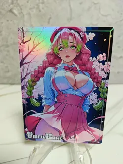 Mitsuri Trading Card Waifu Goddess Story Anime Girl holo Karte Manga Full Art - Image 1