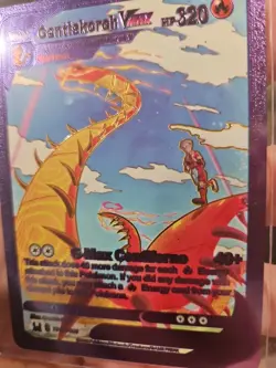 Centiskorch Vmax Purple Foil Fan Art Vinyl Textured Collector Card HP320 - Image 5