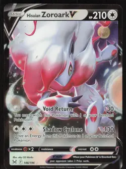 Pokemon TCG SWSH11: Lost Origin #146/196 Hisuian Zoroark V NM - Image 1