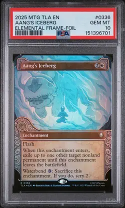 MTG Aang's Iceberg (Showcase) 336 R Avatar: The Last Airbender PSA 10 - Image 1