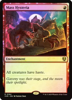 Mass Hysteria FOIL - INR - Rare - Magic MTG Pack Fresh - Image 1