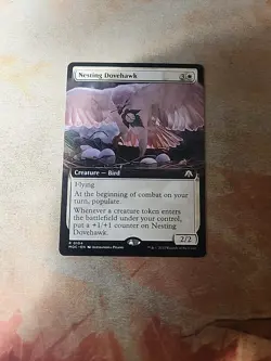 Nesting Dovehawk Extended Art Commander March Of The Machine MTG NM - Image 1