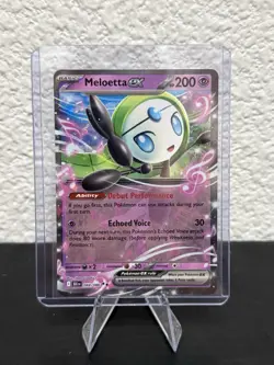 Pokemon TCG Meloetta ex 044/086 Black Bolt Double Rare Holo NM - Image 1