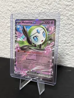 Pokemon TCG Meloetta ex 044/086 Black Bolt Double Rare Holo NM - Image 2