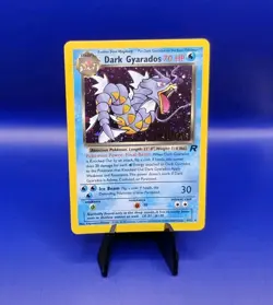 Gyarados 8/82 Prerelease Holo Rare Team Rocket Pokemon Card 1999-2000 WOTC TCG - Image 1