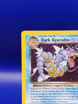 Gyarados 8/82 Prerelease Holo Rare Team Rocket Pokemon Card 1999-2000 WOTC TCG - Image 4
