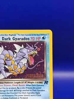 Gyarados 8/82 Prerelease Holo Rare Team Rocket Pokemon Card 1999-2000 WOTC TCG - Image 5
