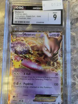✨CGC MINT 9✨MEWTWO EX POKEMON CELEBRATIONS 54/99 NEXT DESTINIES HOLO - Image 1